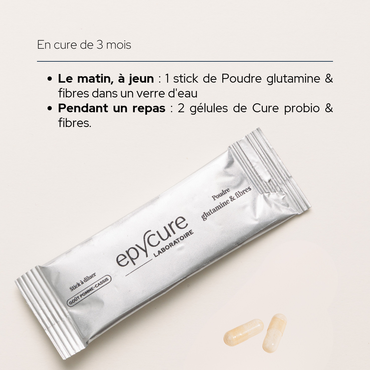 Duo glutamine & probiotiques