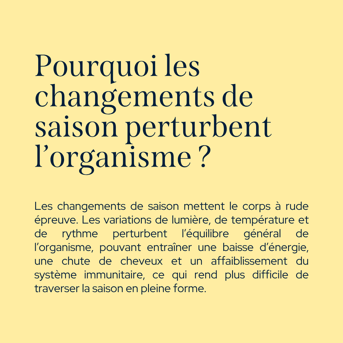 Pack Changement de saison