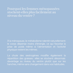 Duo métabolisme & ménopause