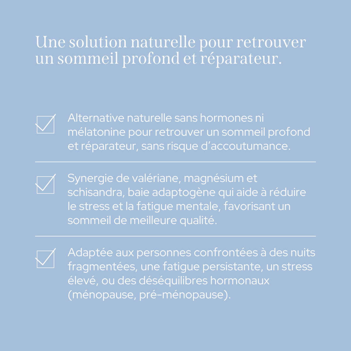 Cure sommeil réparateur