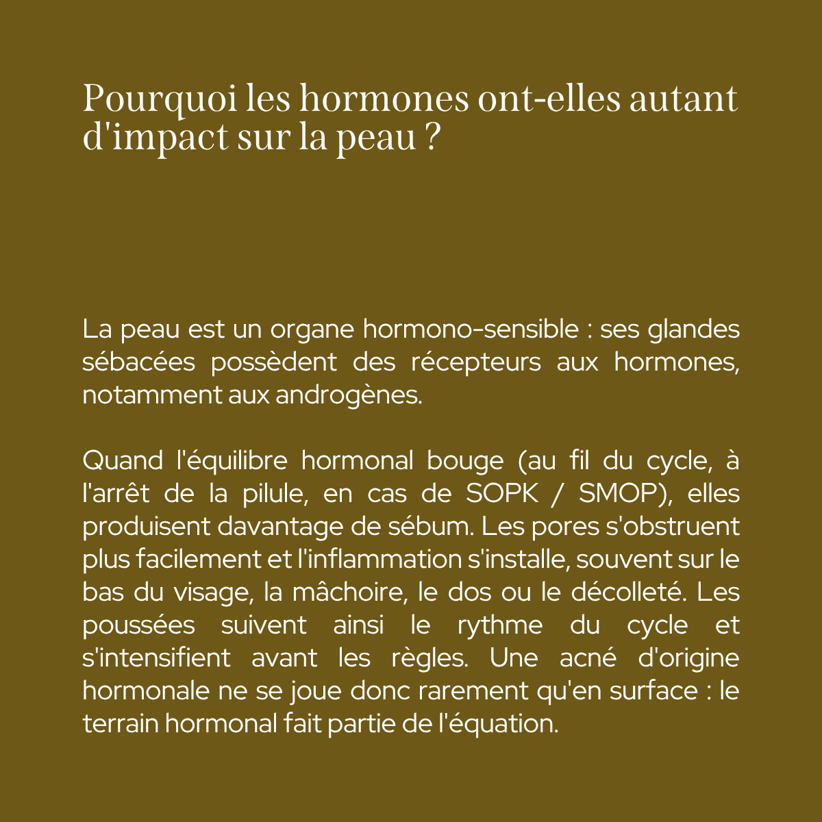 Duo acné hormonale