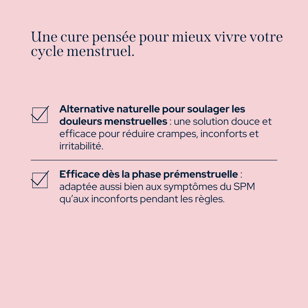 Cure confort menstruel