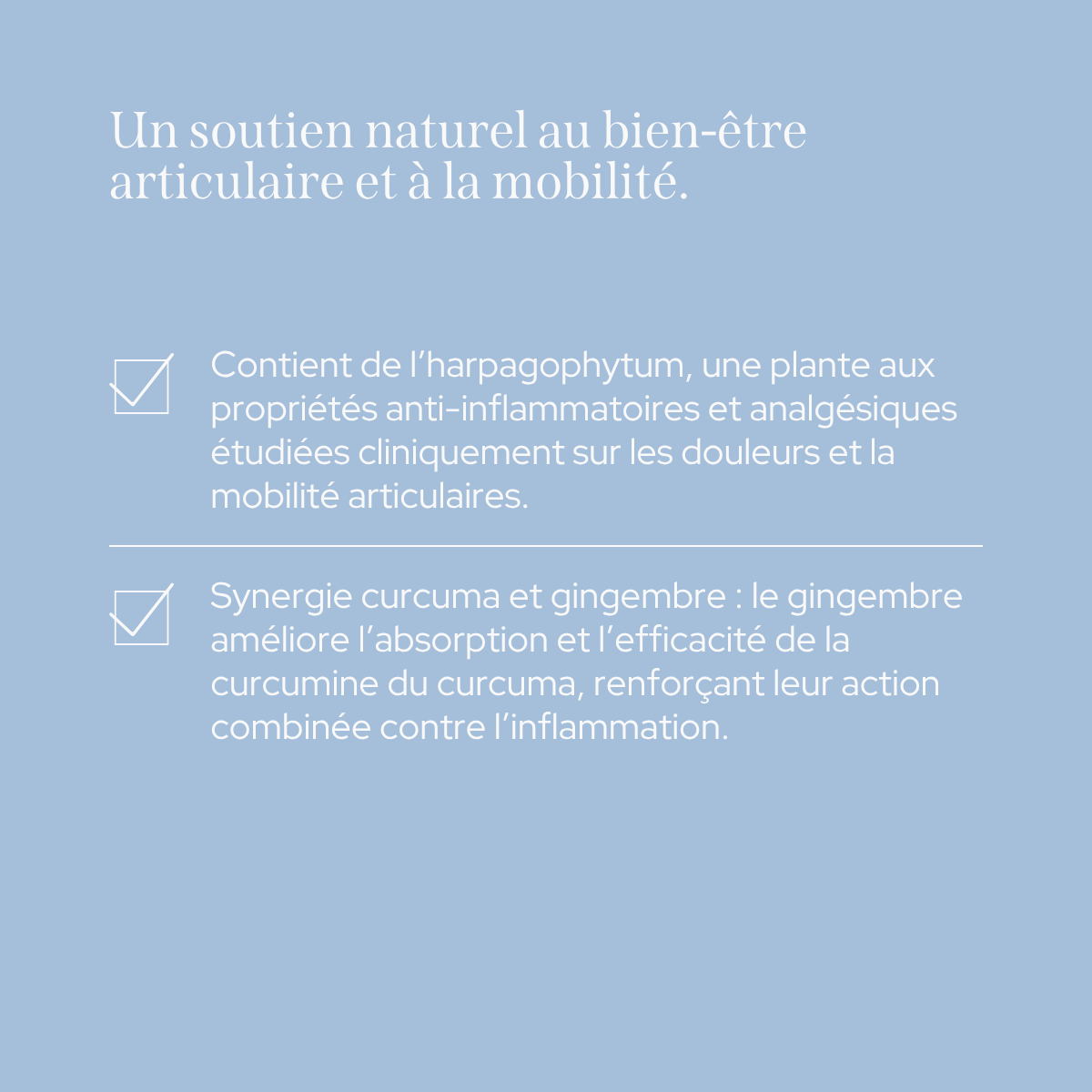 Cure confort articulaire