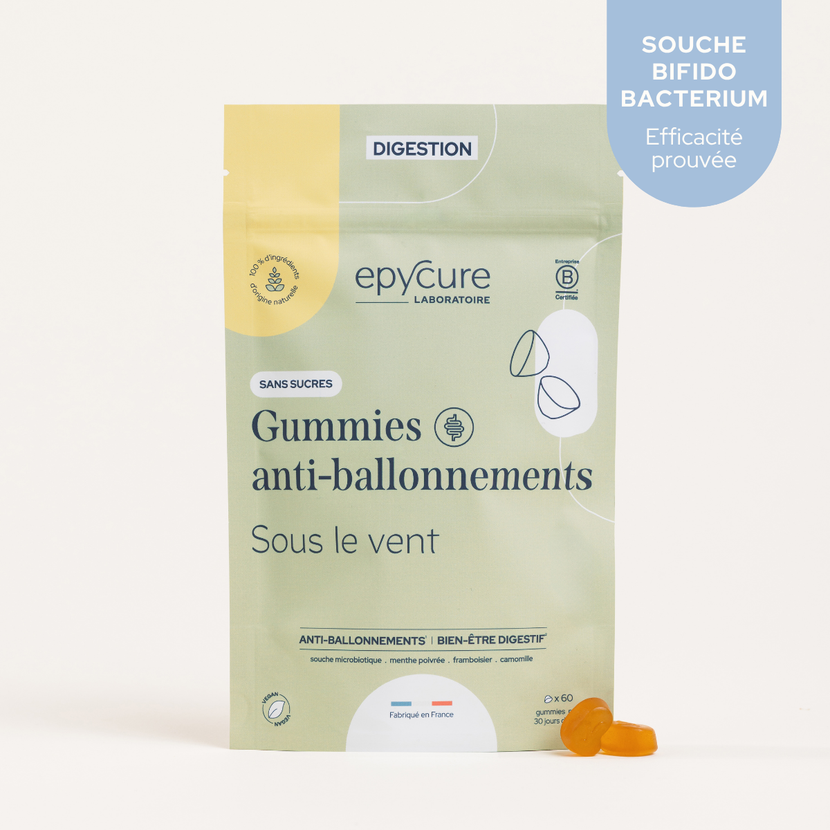Gummies anti-ballonnements